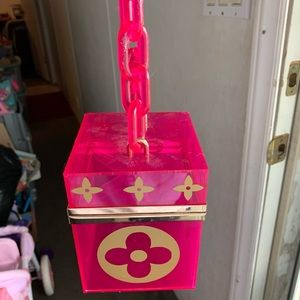 Pink box handbag